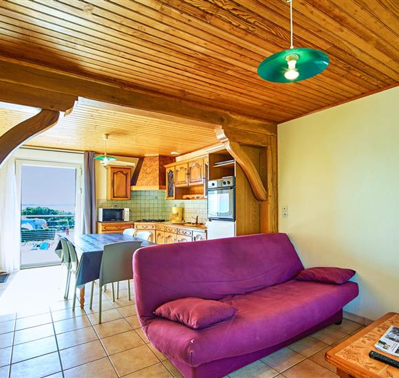 appartement vue mer Ambon - Camping Ambon 2 étoiles - appartement 2 chambres Ambon accès direct plage 