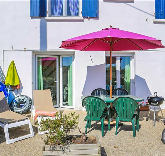 Location appartement Ambon 2 chambres et terrasse - accès direct plage - Camping Ambon Camping de Cromenach 
