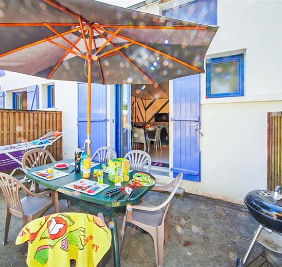 terrasse - Location Ambon - Camping Ambon - Appartement accès direct plage et terrasse