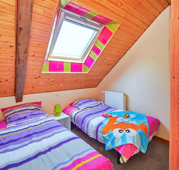 chambre enfants - Location Ambon - Camping Ambon - Appartement accès direct plage et terrasse