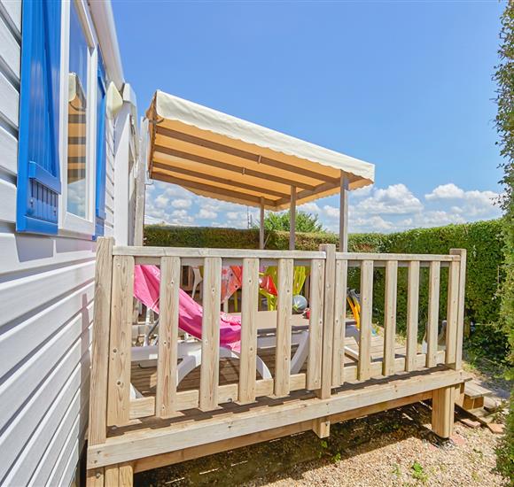 Camping Ambon vue extéreieur Mobil home 4 