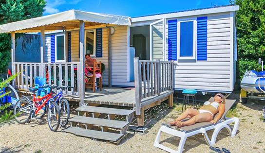 Camping Ambon Tarifs location mobil home au camping 2 étoiles de Cromenac'h à Ambon, camping accès direct plage proche du Golfe du Morbihan, de la presqu'île de Rhuys dans le Morbihan, Bretagne Sud - CAMPING VILLAGE DE CROMENAC'H AMBON