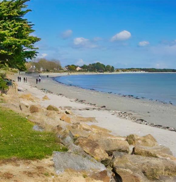 Sarzeau proche du camping 2 étoiles de Cromenac'h à Ambon, camping accès direct plage 