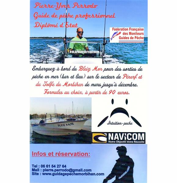 Pêche en mer proche du camping 2 étoiles de Cromenac'h à Ambon, camping accès direct plage proche du Golfe du Morbihan, de la presqu'île de Rhuys dans le Morbihan, Bretagne Sud