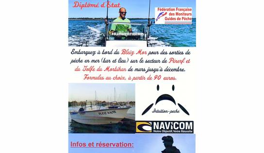 Pêche en mer proche du camping 2 étoiles de Cromenac'h à Ambon, camping accès direct plage proche du Golfe du Morbihan, de la presqu'île de Rhuys dans le Morbihan, Bretagne Sud - CAMPING VILLAGE DE CROMENAC'H AMBON